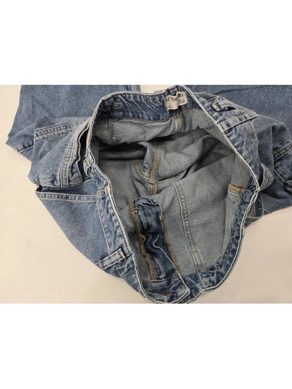 Free People We The Free Major Leagues Mid-Rise Cuffed Jeans Carpenter Size 32